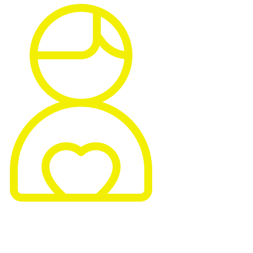 Cartoon person with love heart